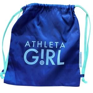 Athleta Girl Royal Blue Drawstring Lightweight Backpack Bag